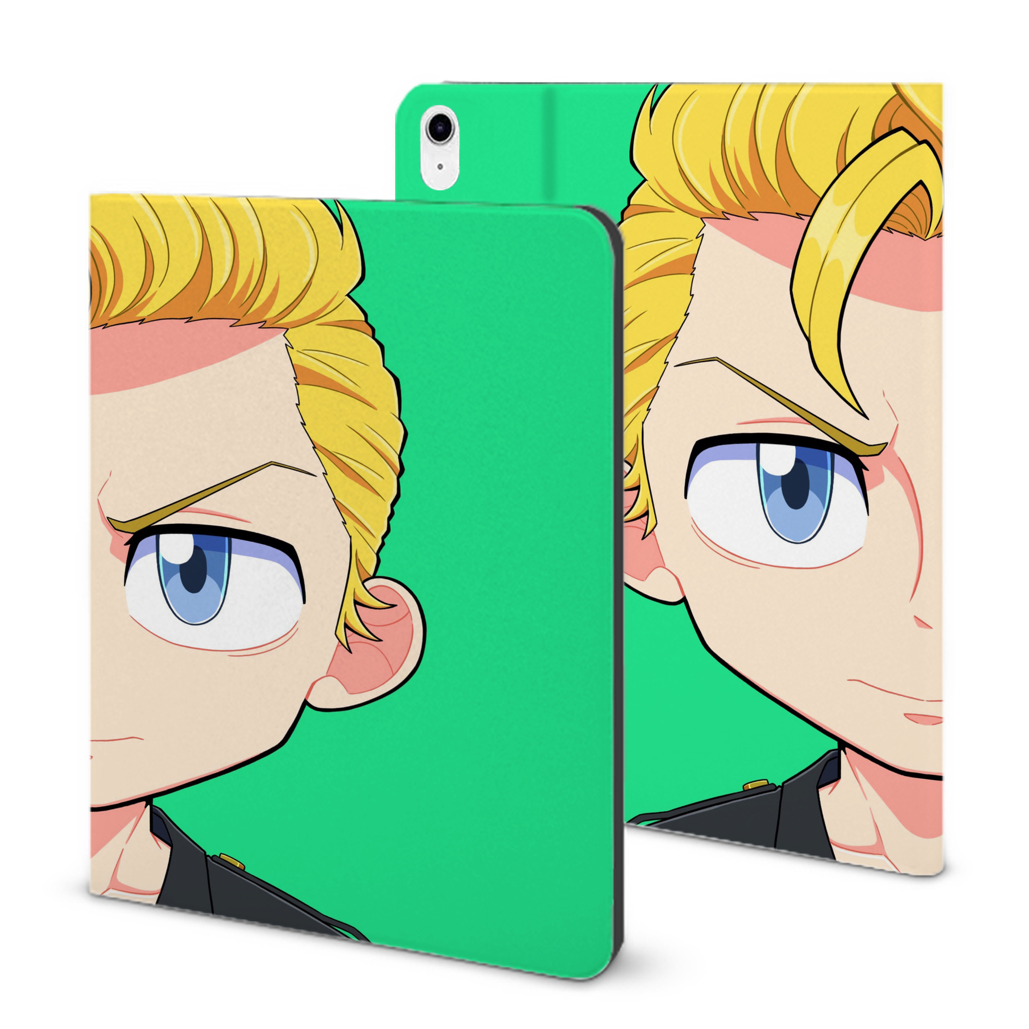 （画像用） 東京リベンジャーズ Tokyo Revengers IPad ケース ブック型 PUレザー TPU 耐衝撃 軽量 薄型 ペン収納なし 全面保護 IPad 各モデル対応